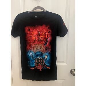 Universal Unisex Black Halloween Horror Nights Stranger Things  XS 2023 Shirt